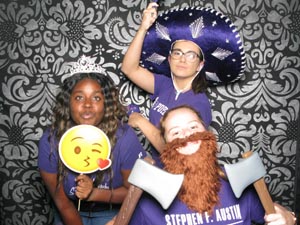 Nacogdoches original Photo Booth by House of Photography. Experience the Crazy Fun! Schedule your prom, dance, corporate event, birthday party photo booth today!